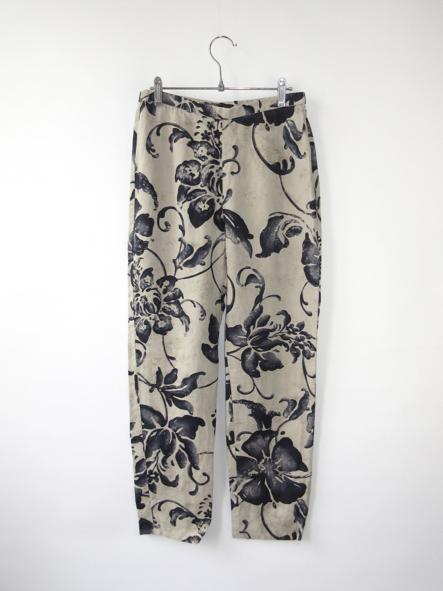 【used】botanical pattern pants