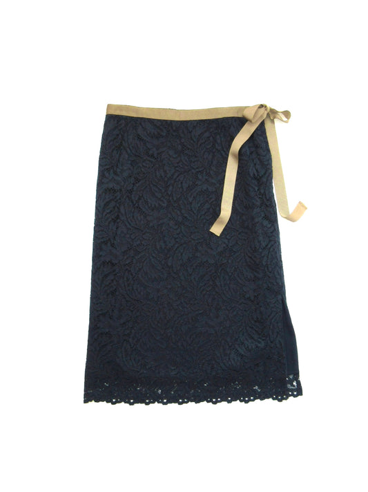 navy lace skirt