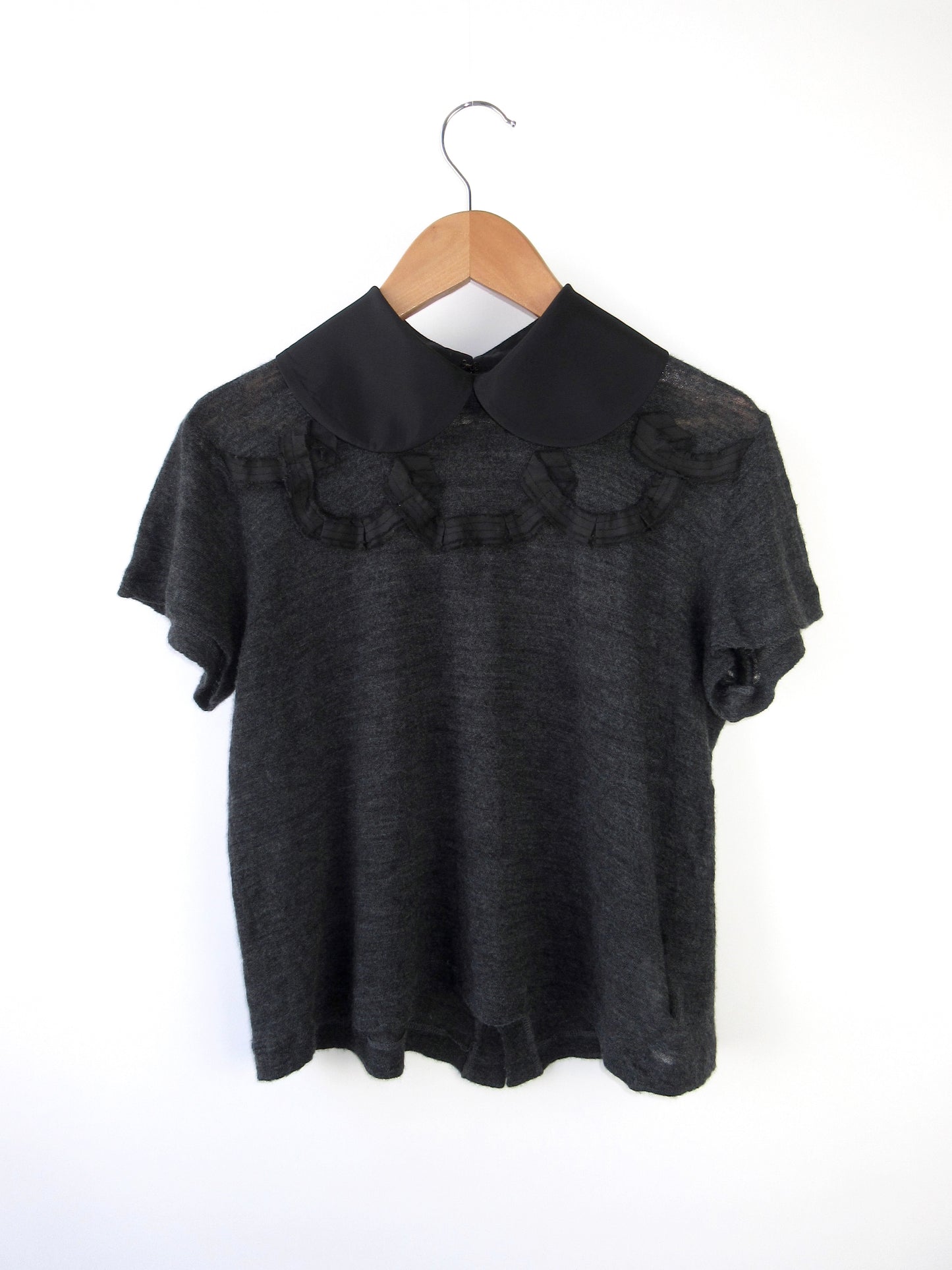 tricot comme des garcons short sleeve knit top