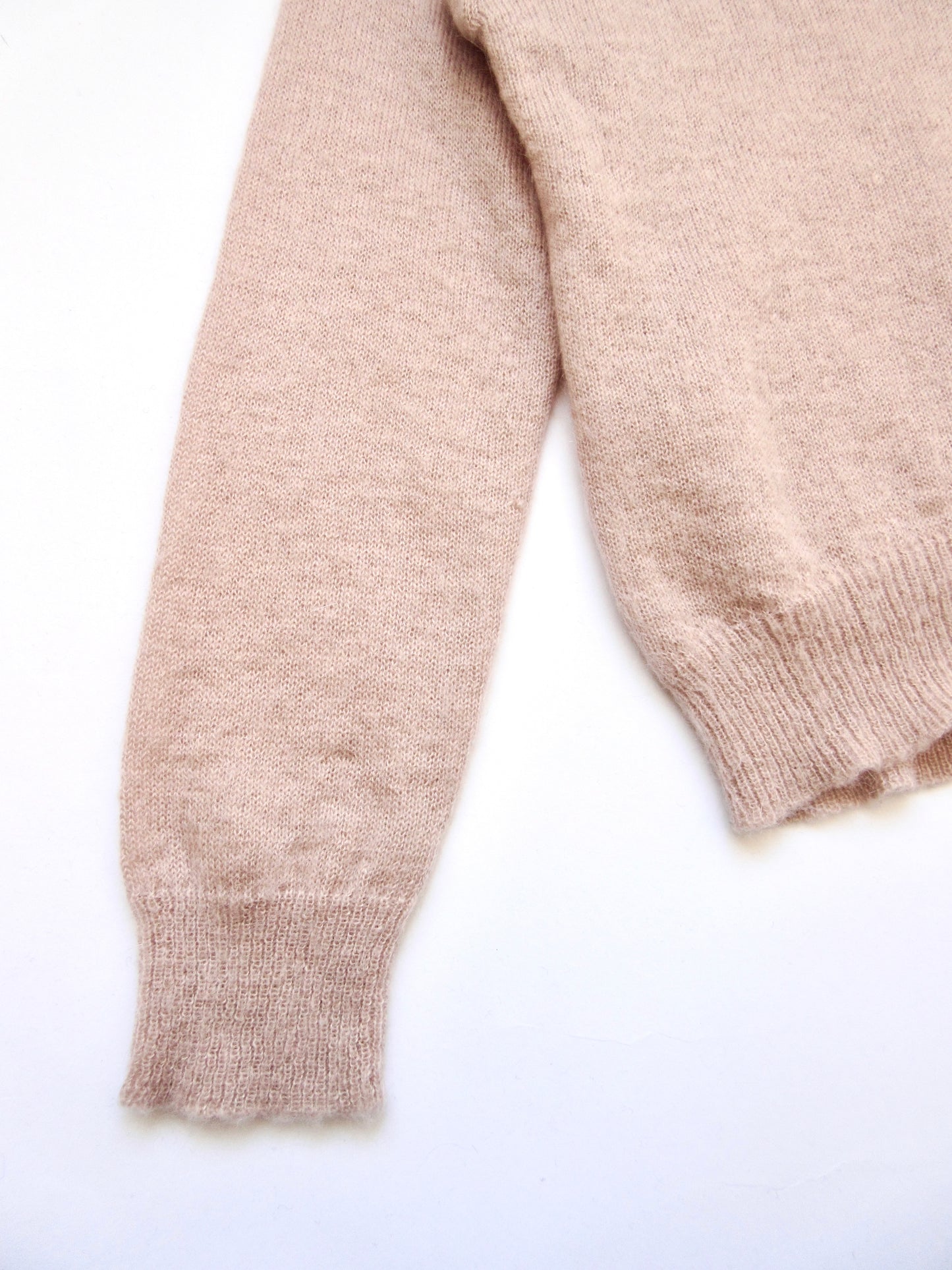 pink mohair skipper knit