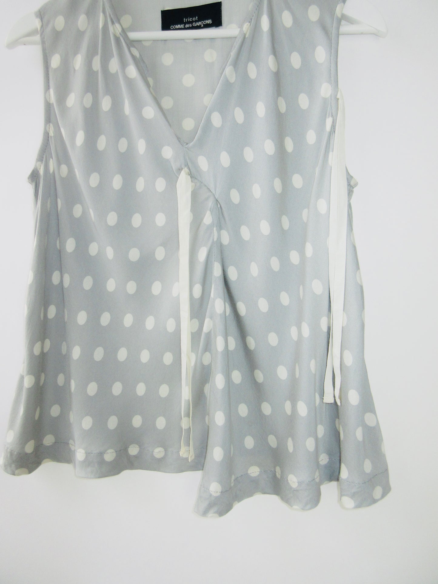 tricot comme des garcons ribbon top