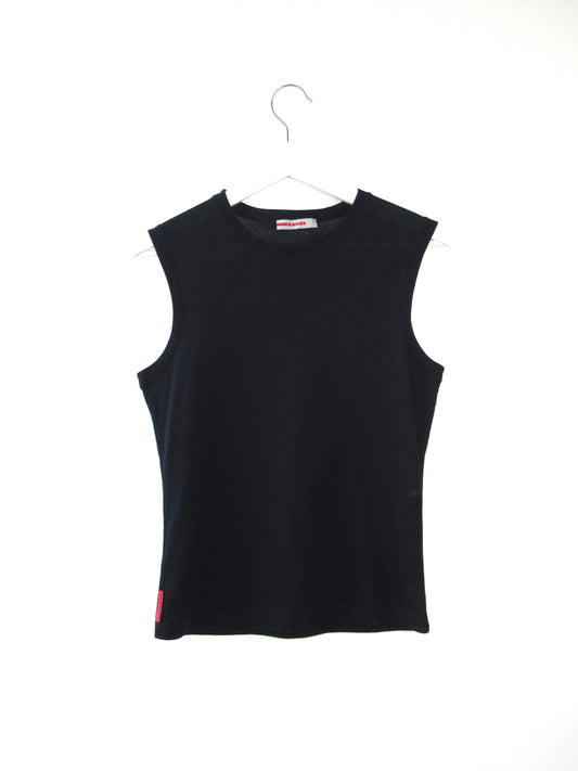 PRADA navy sleeveless top