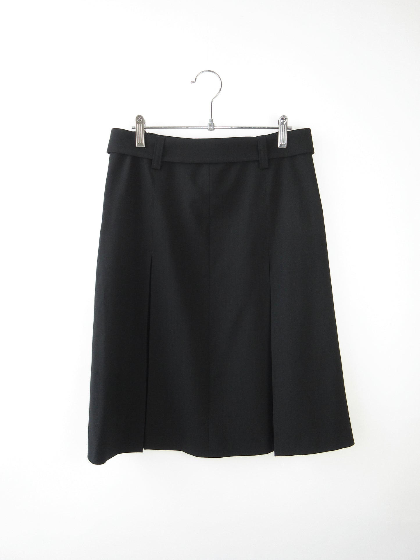 agnes b. black pleats skirt