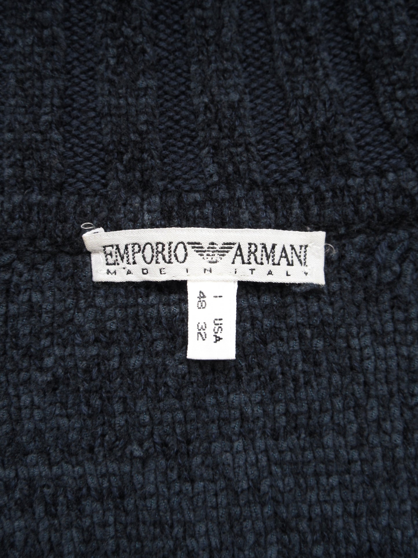 EMPORIO ARMANI grunge knit sweater