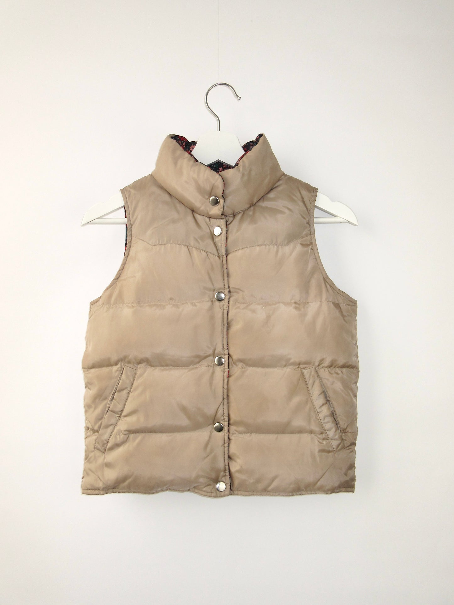 【used】reversible down vest