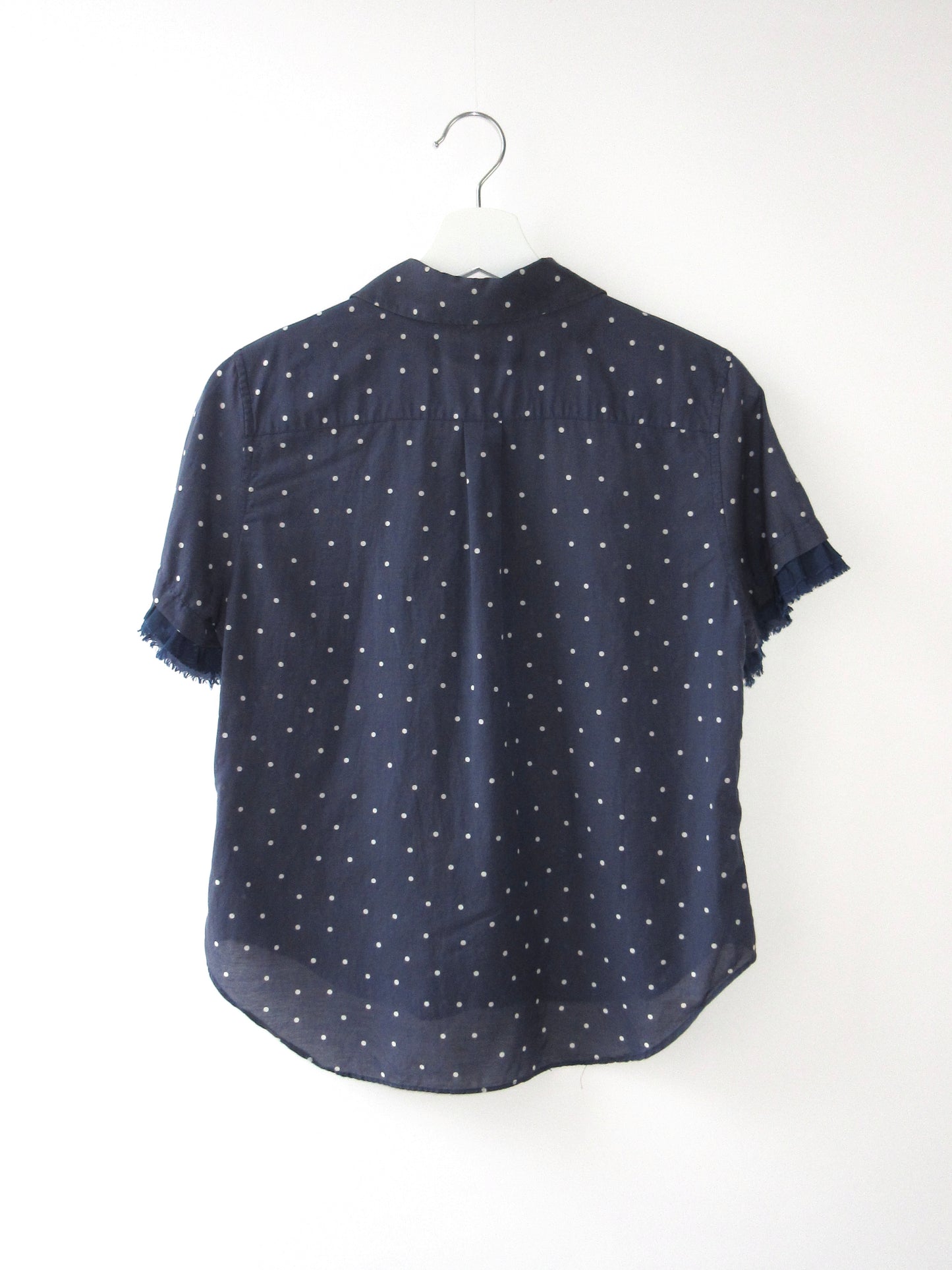 tricot comme des garcons polka dots blouse