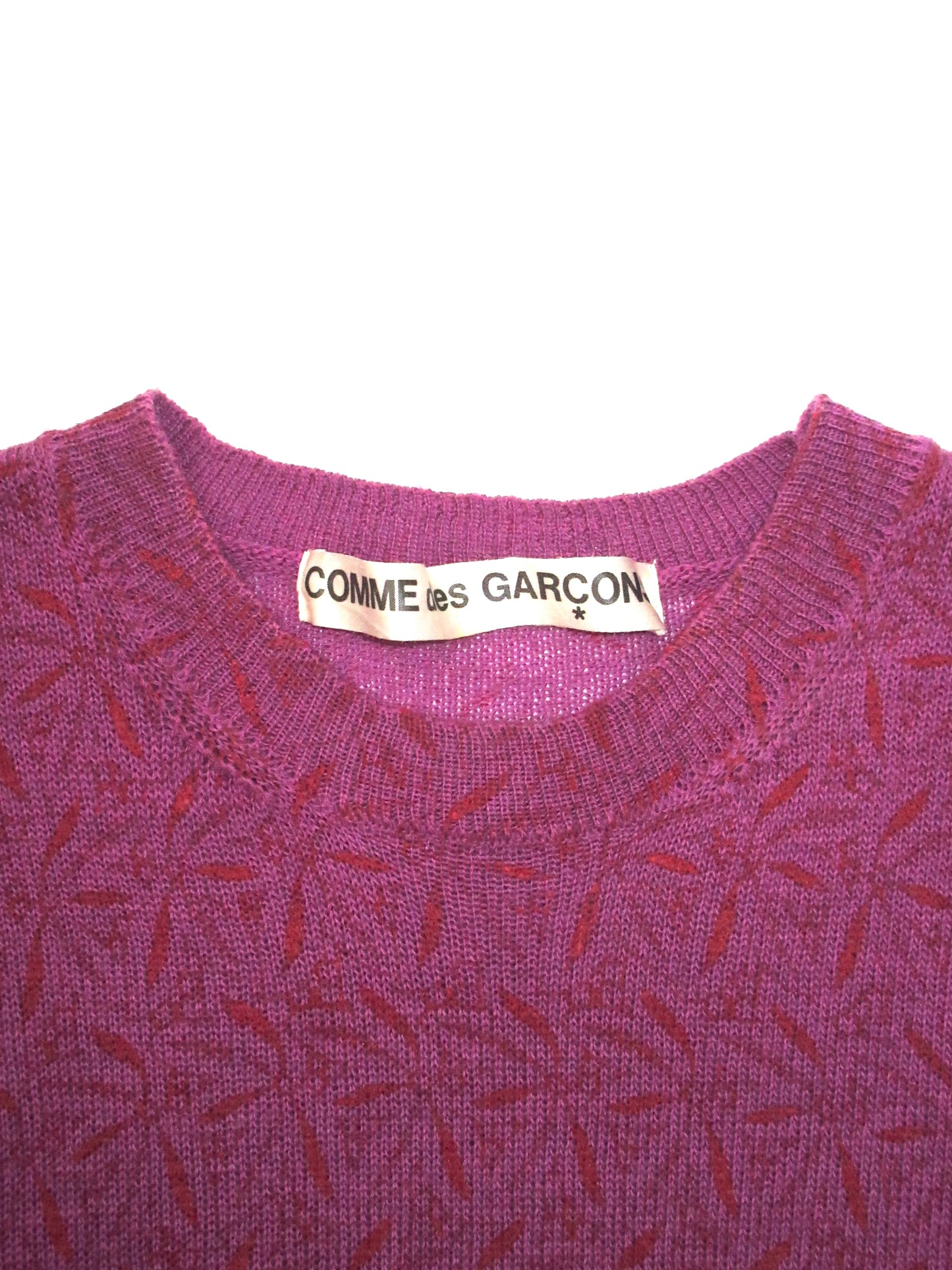 comme des garcons knit top