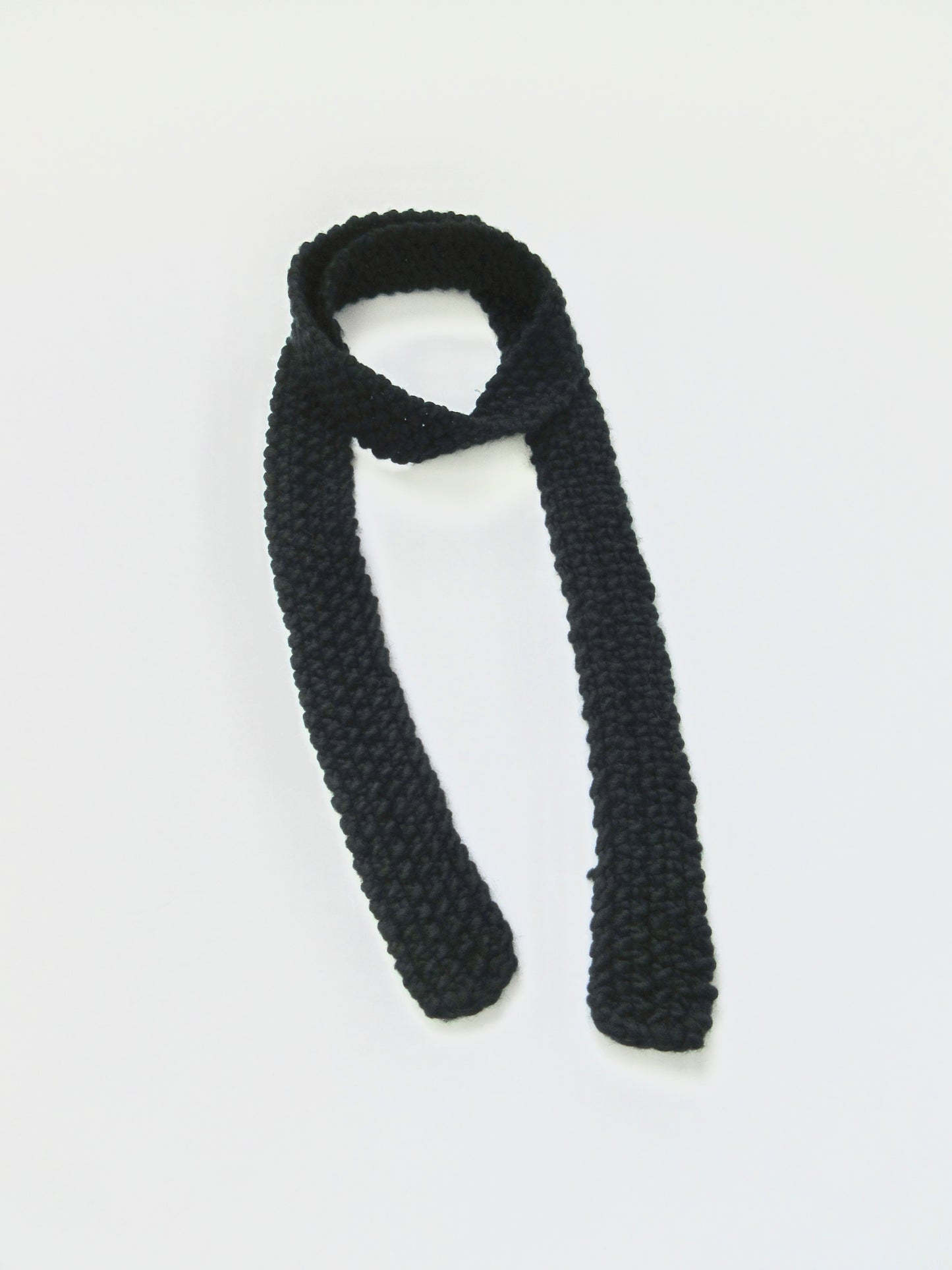 low gauge knit scarf