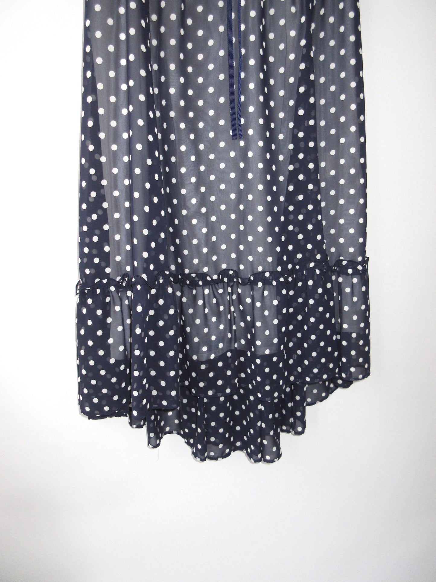polka dots chiffon design dress