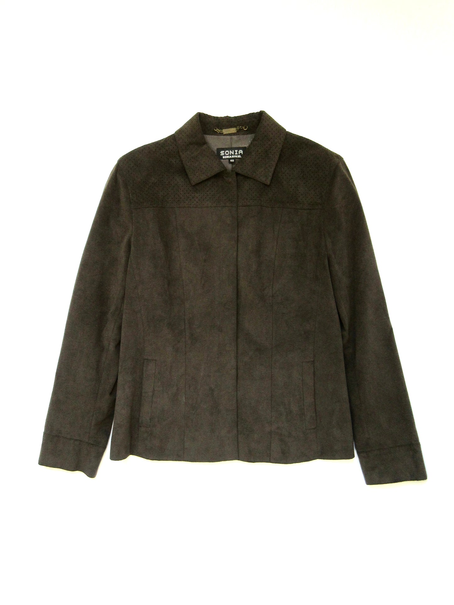 SONIA RYKIEL khaki suede jacket