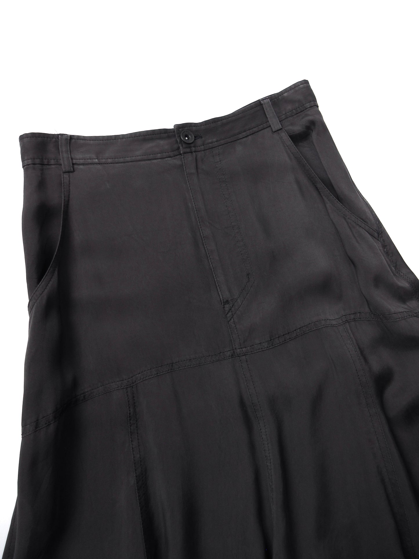 cupra satin long skirt