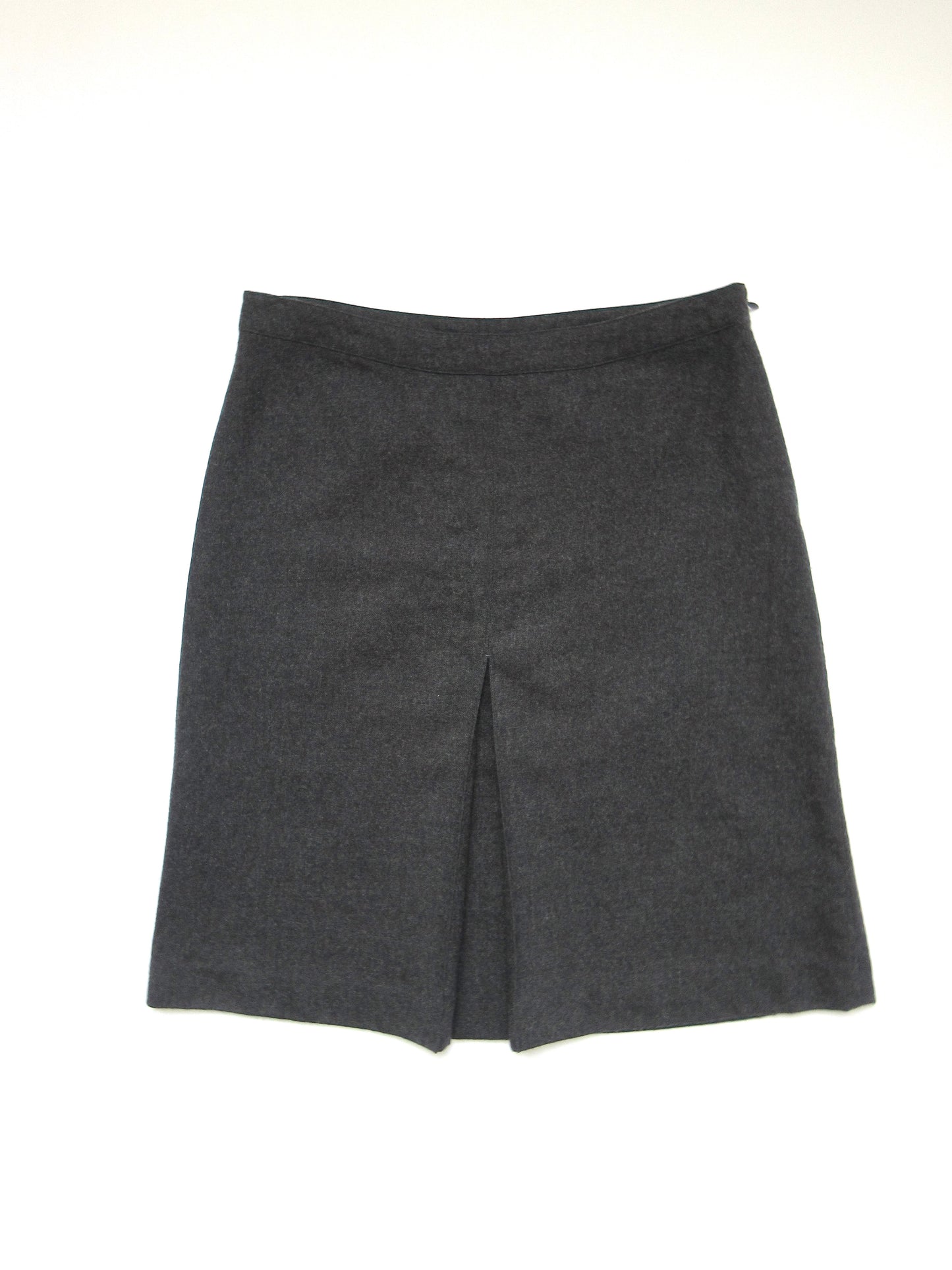 【used】dark gray wool skirt