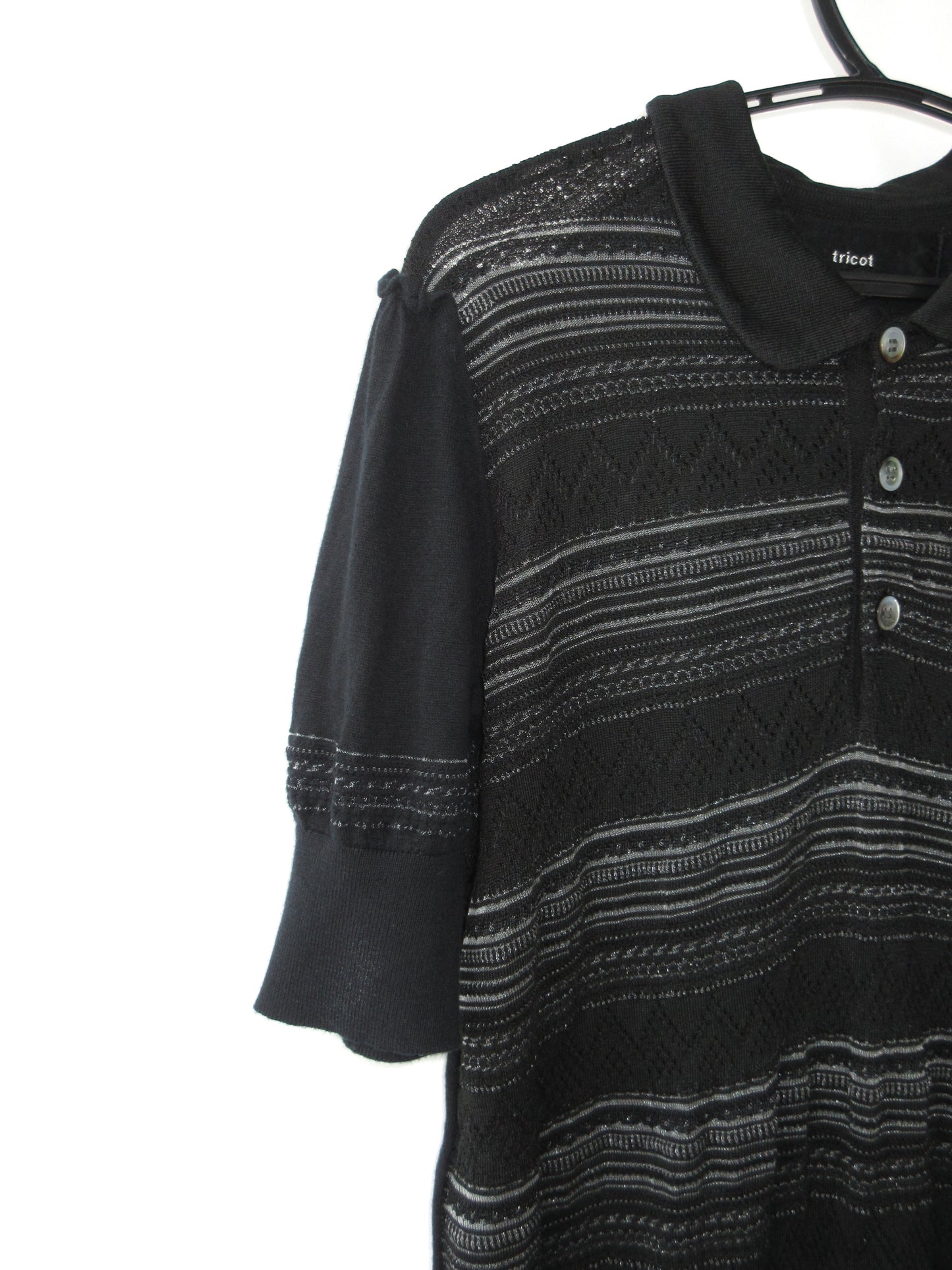 tricot comme des garcons summer knit top