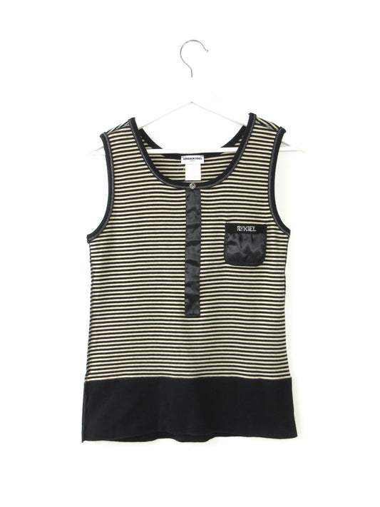SONIA RYKIEL stripe sleeveless top