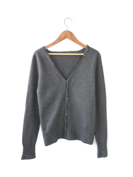 【used】sunaokuwahara beads detail cardigan