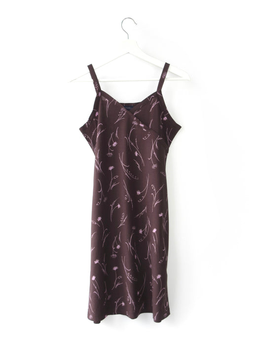 【used】flower pattern camisole dress