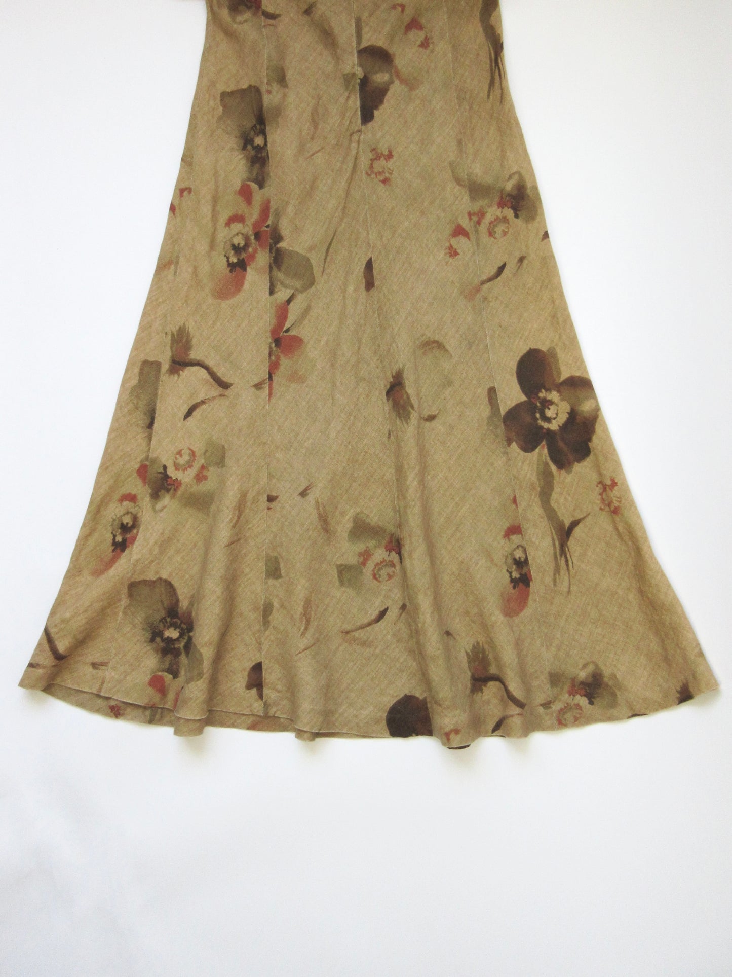 【used】flower linen dress