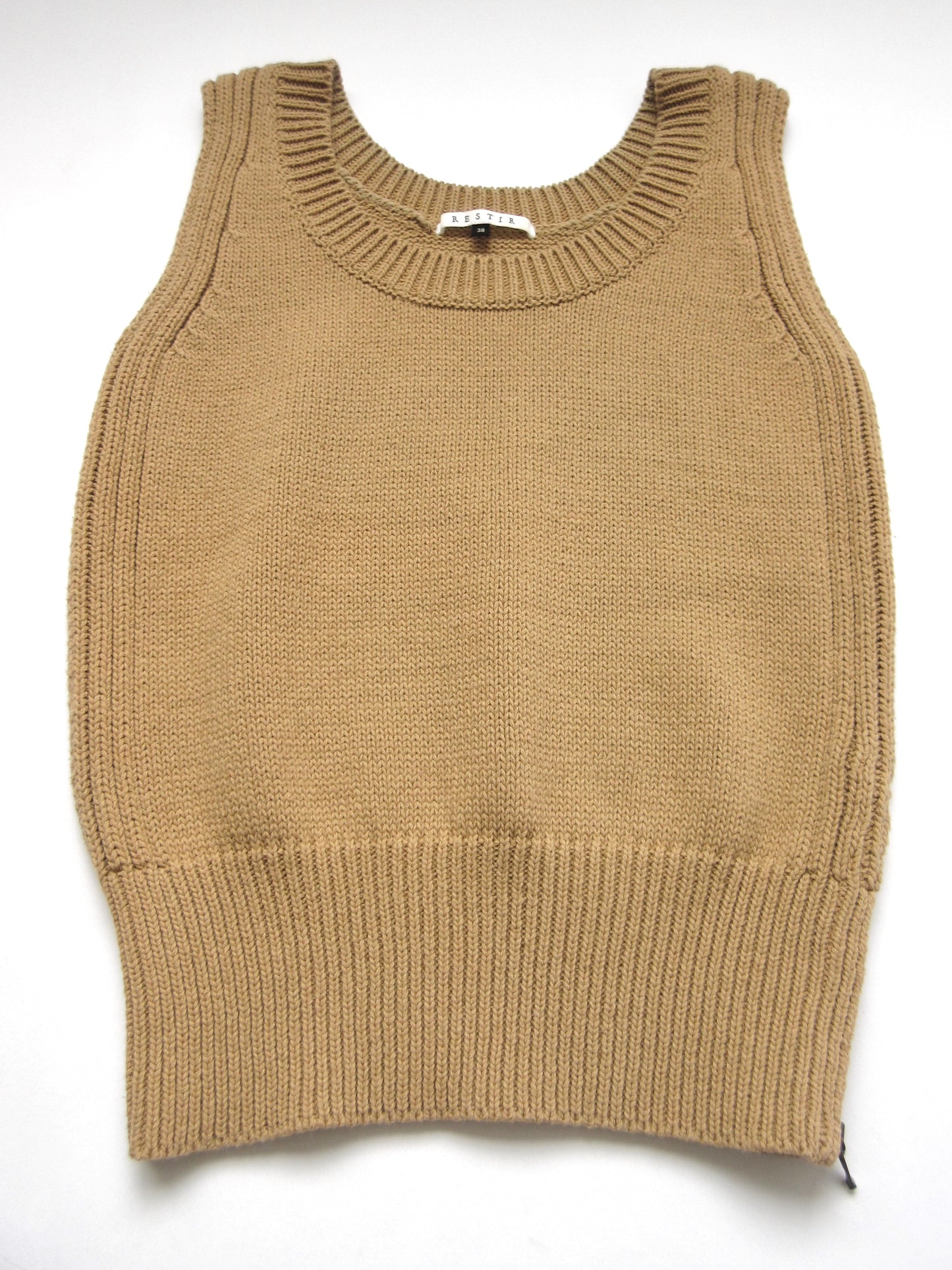 RESTIR beige cotton knit
