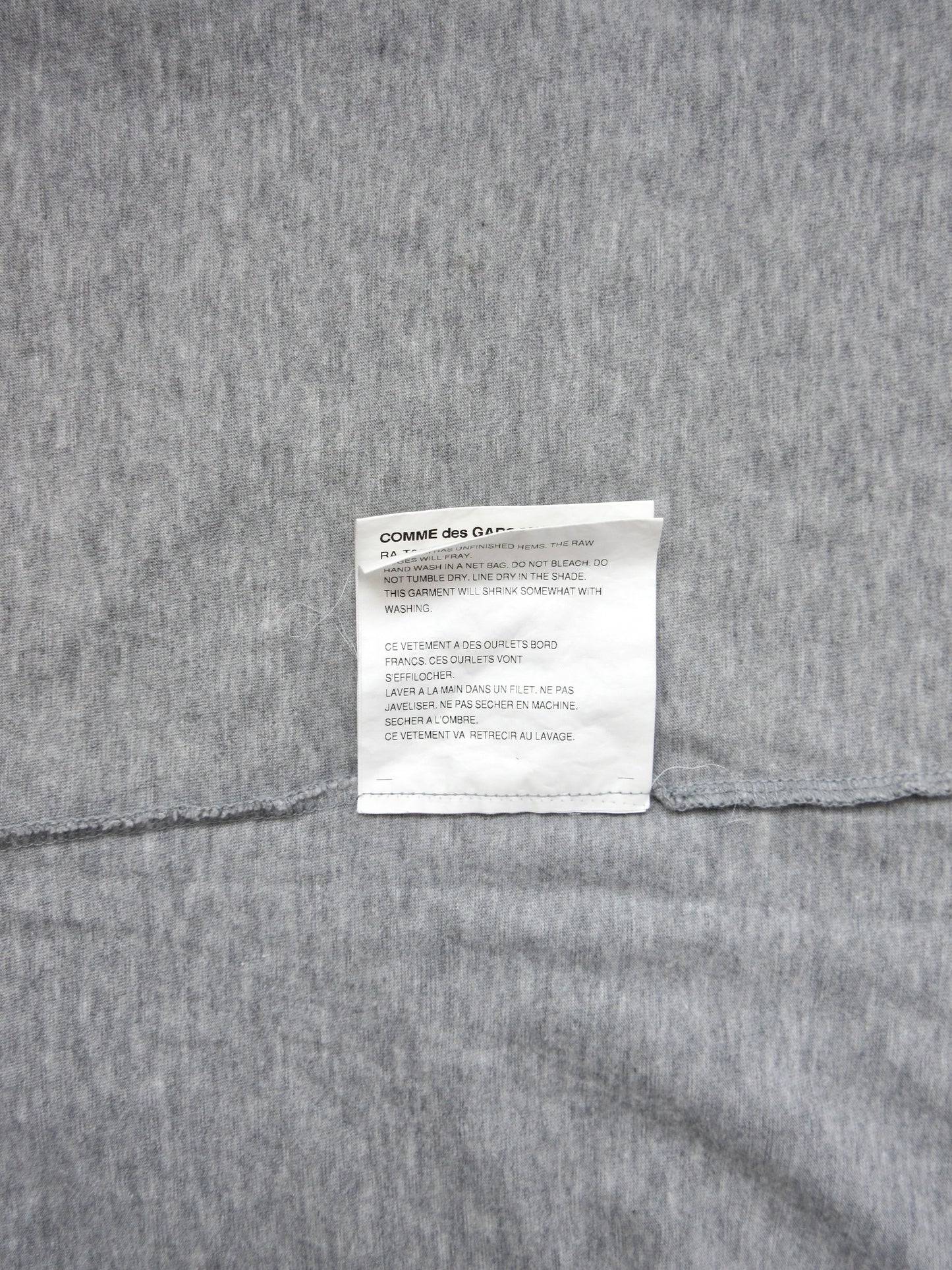comme des garcons gather sleeve top