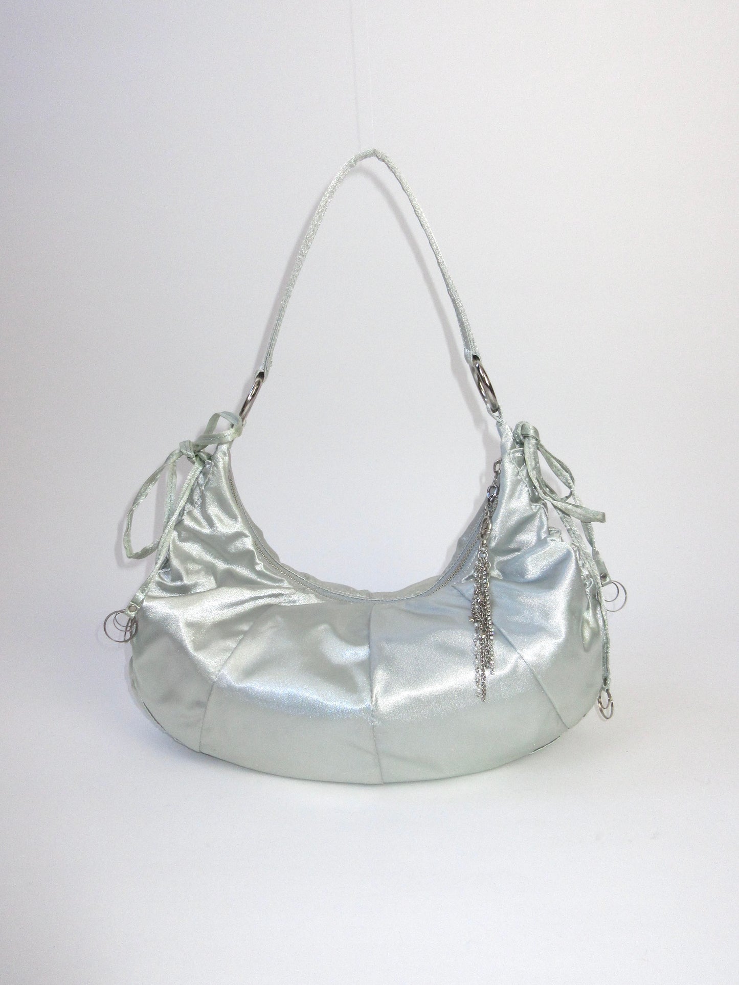 【used】agnes b. silver round bag