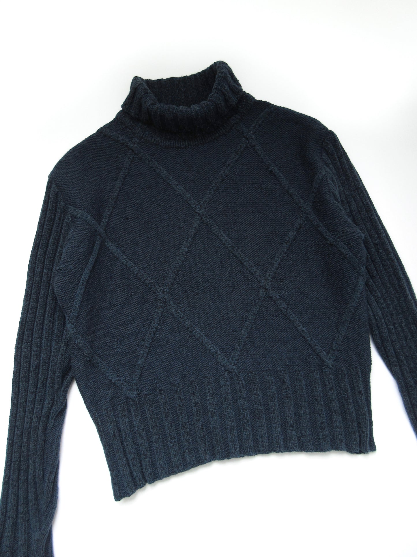 EMPORIO ARMANI grunge knit sweater