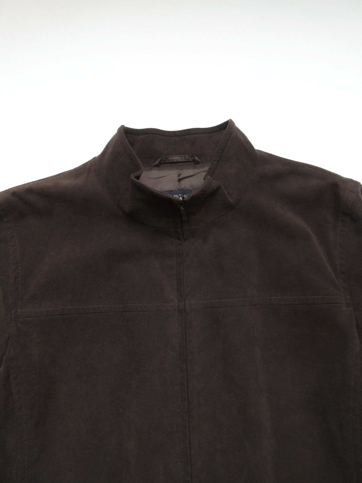 suede like minimal jacket