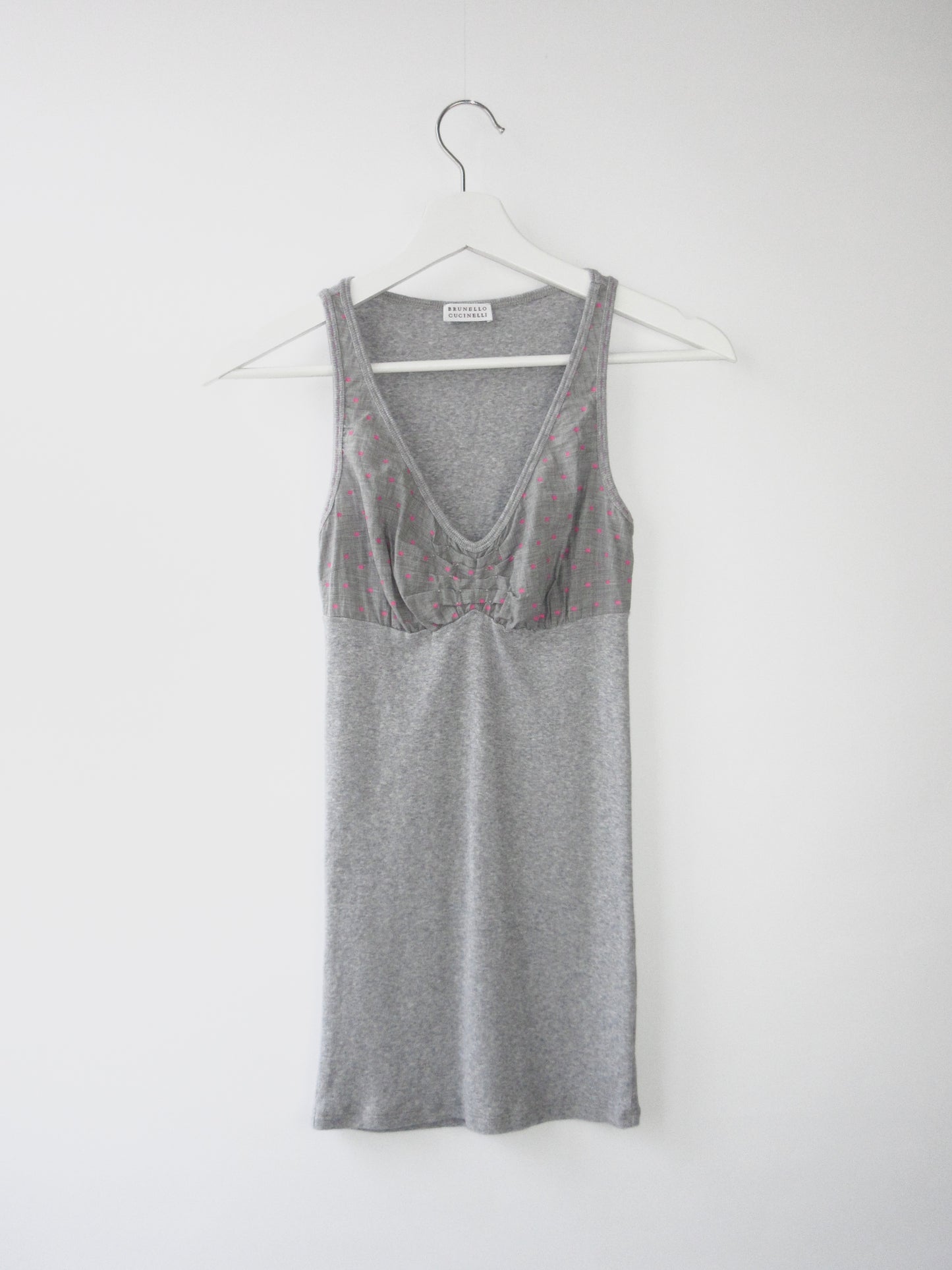 dots design sleeveless top