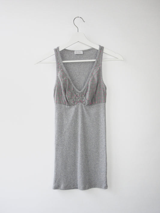 dots design sleeveless top