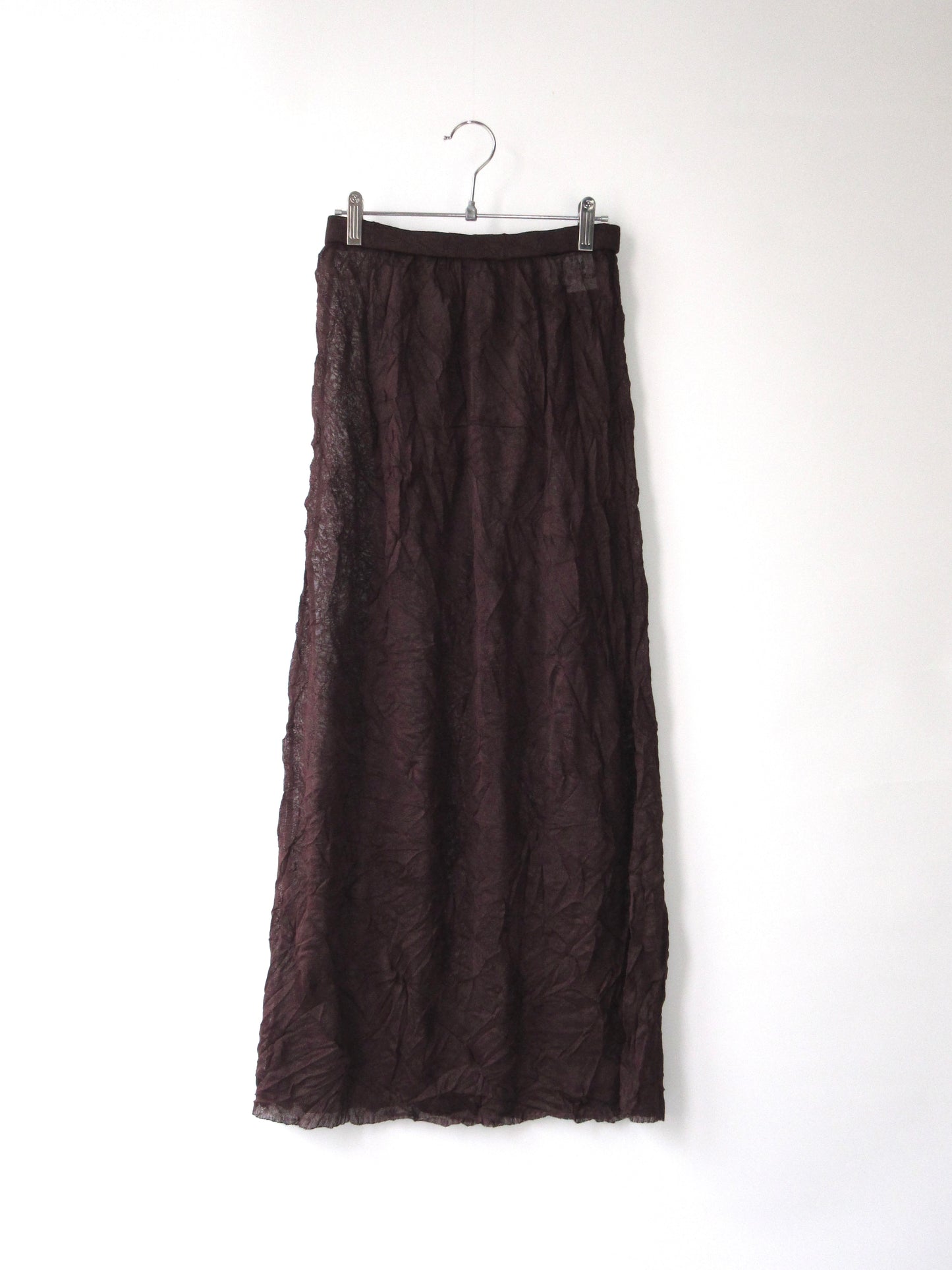 wrinkle long skirt