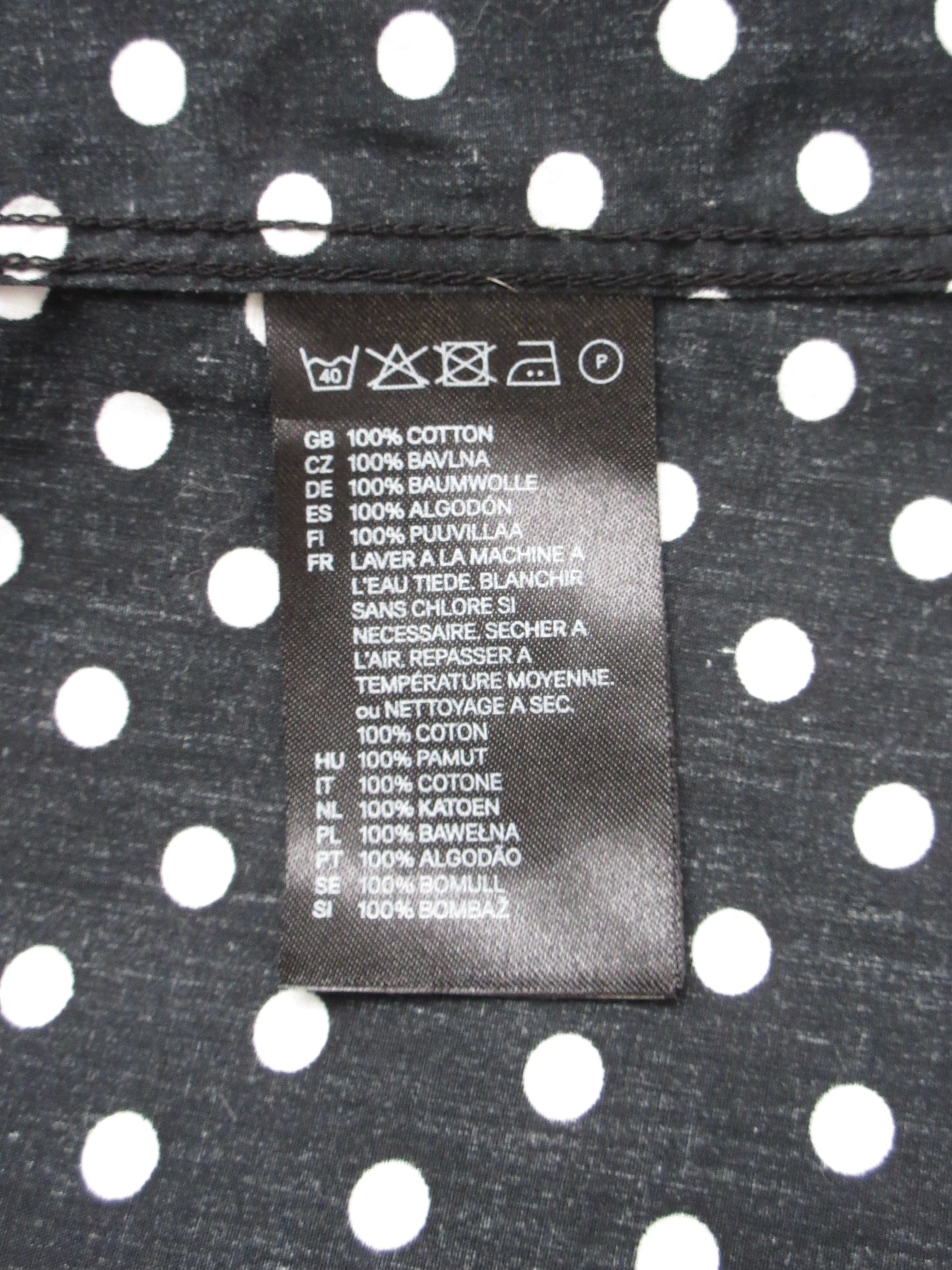 H&M COMME des GARÇONS dot blouse
