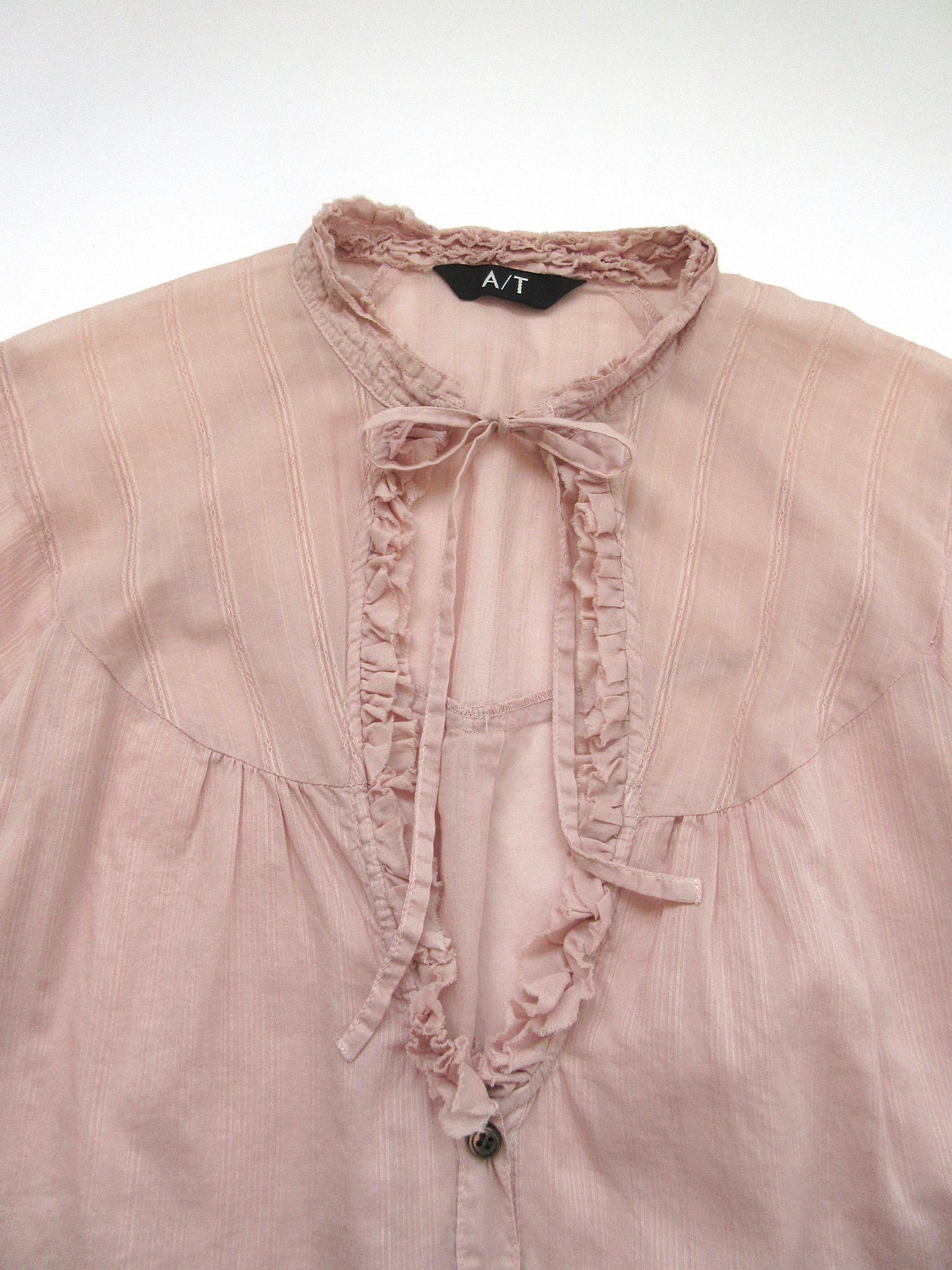 【used】A/T muted pink blouse