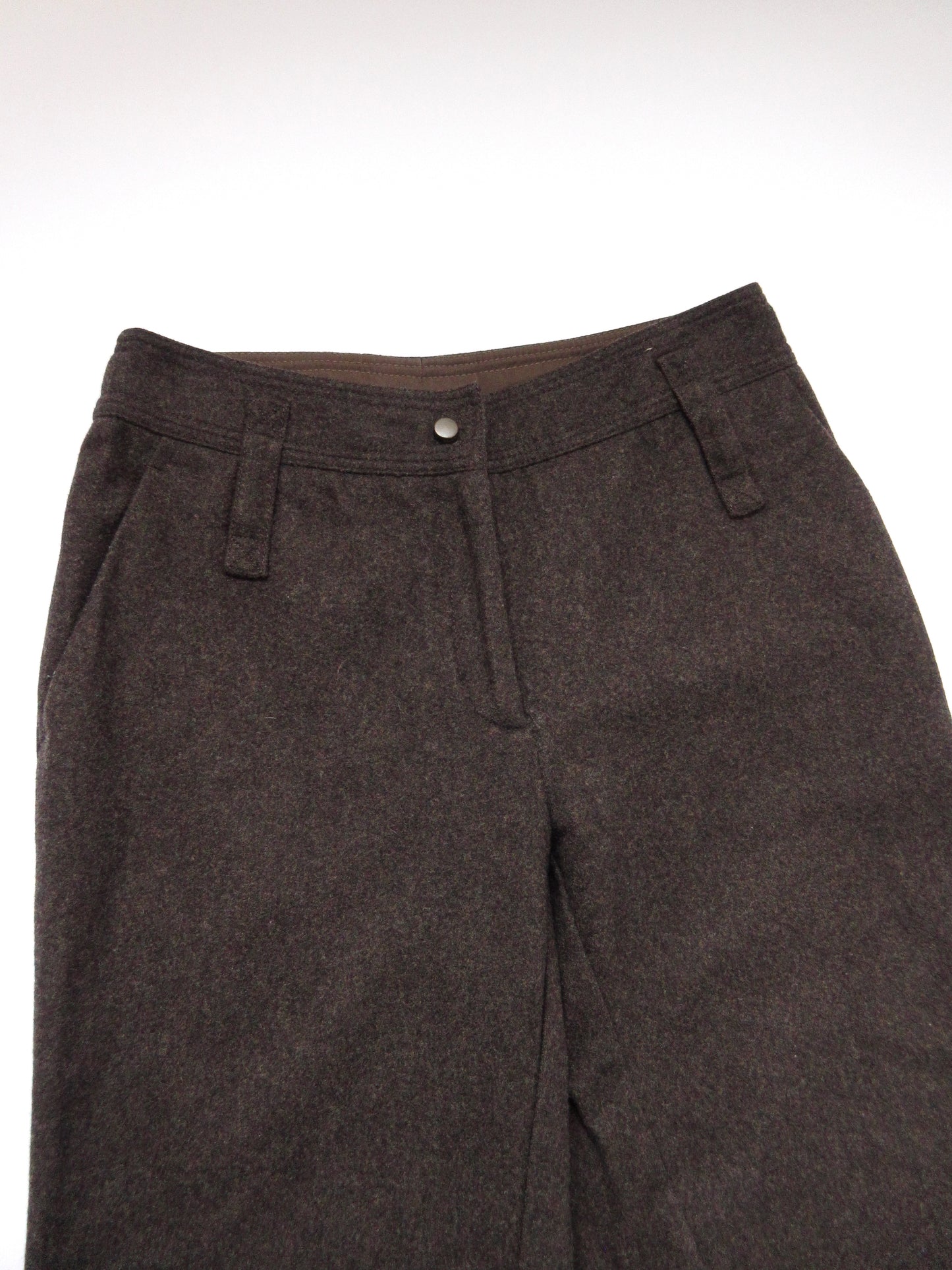 Max Mara brown design wool slacks