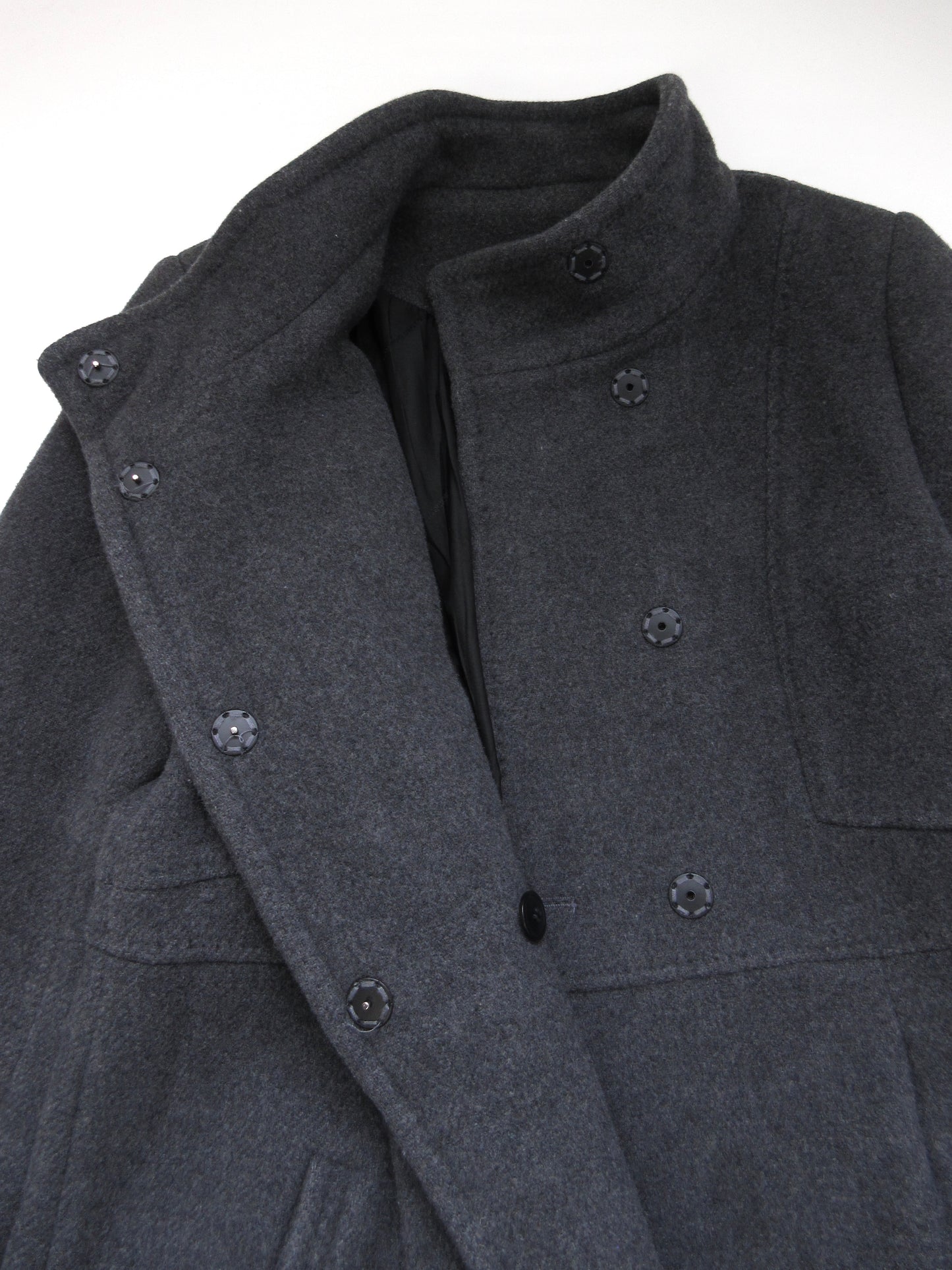 COMPTOIR DES COTONNIERS gray mannish coat