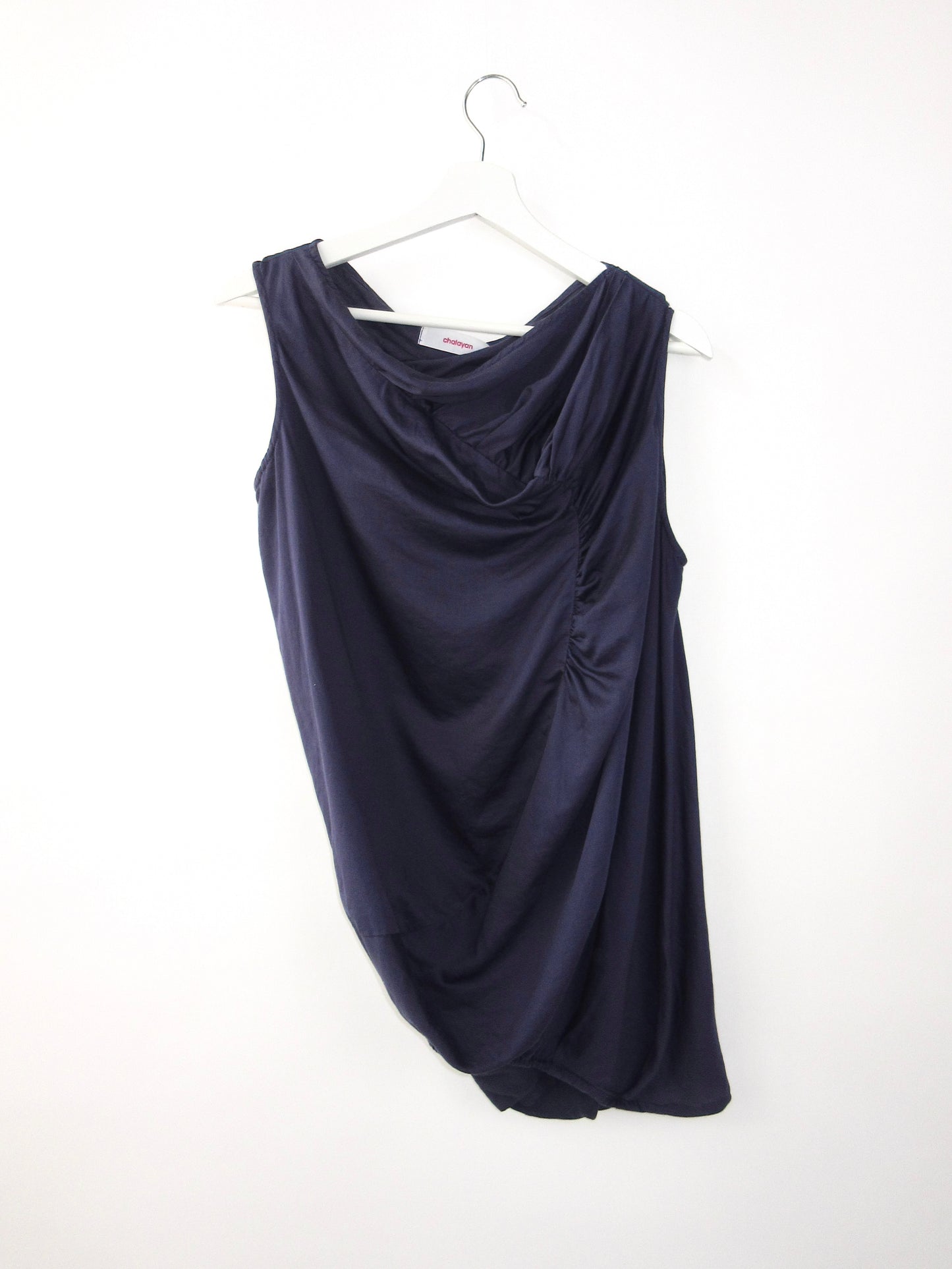 【used】gathering sleeveless top