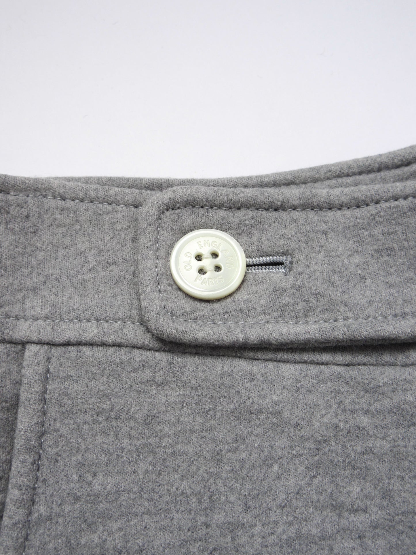 【used】wool box pleated skirt