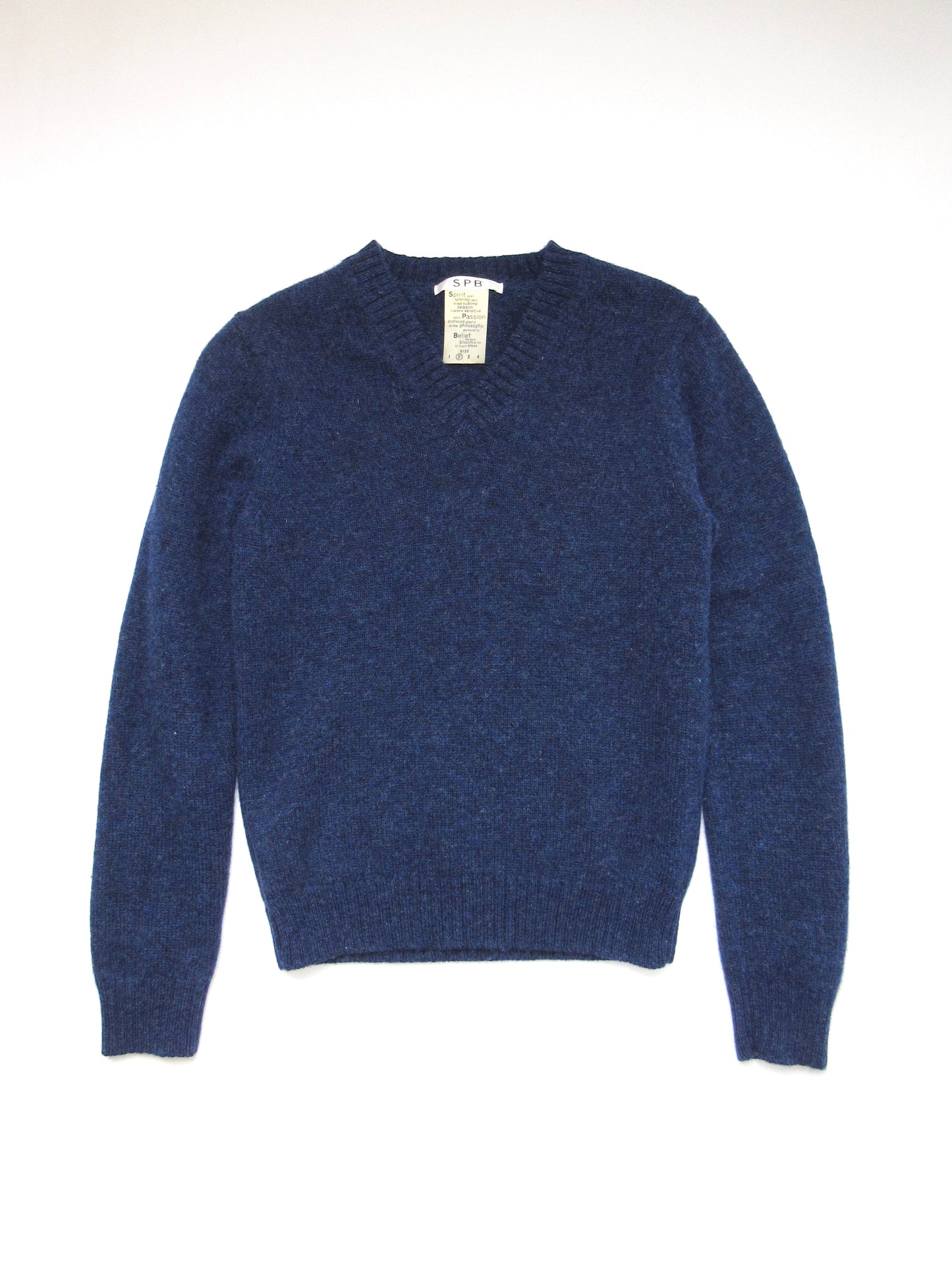 blue mix color knit