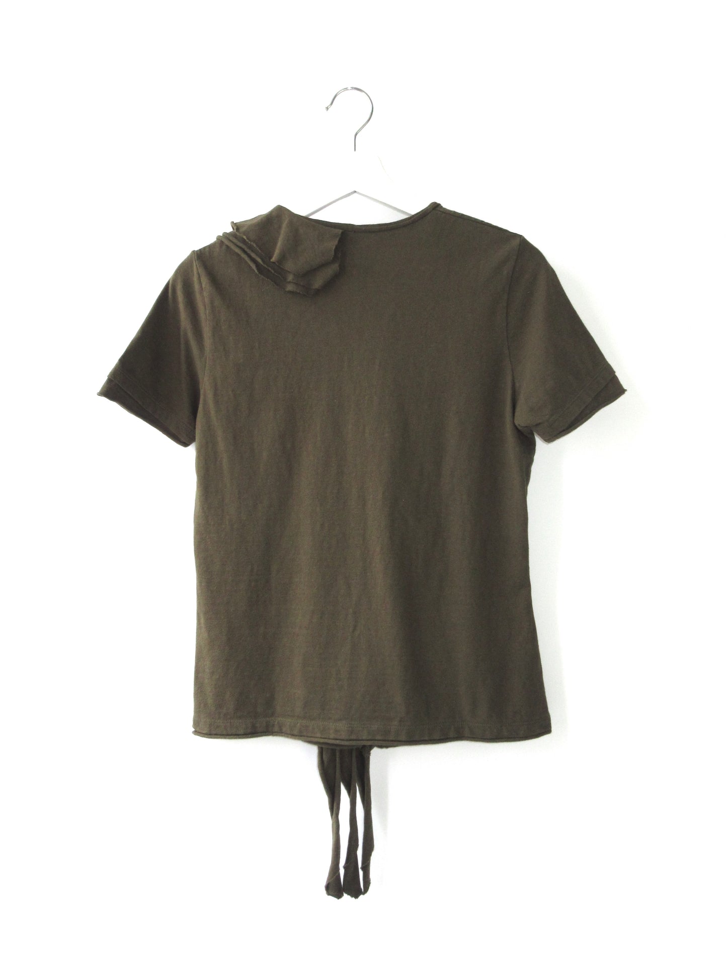 A/T frill design v neck top