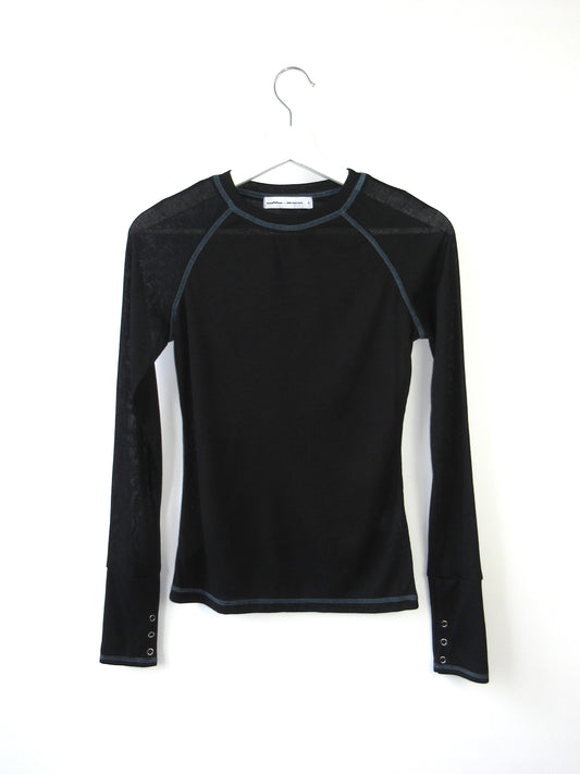 stitch design raglan sleeve top