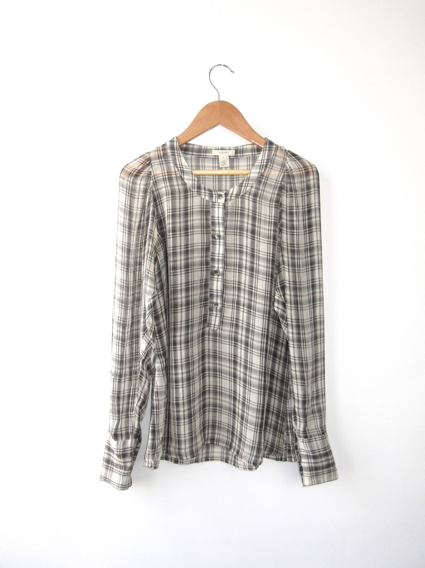 J.CREW silk chiffon blouse