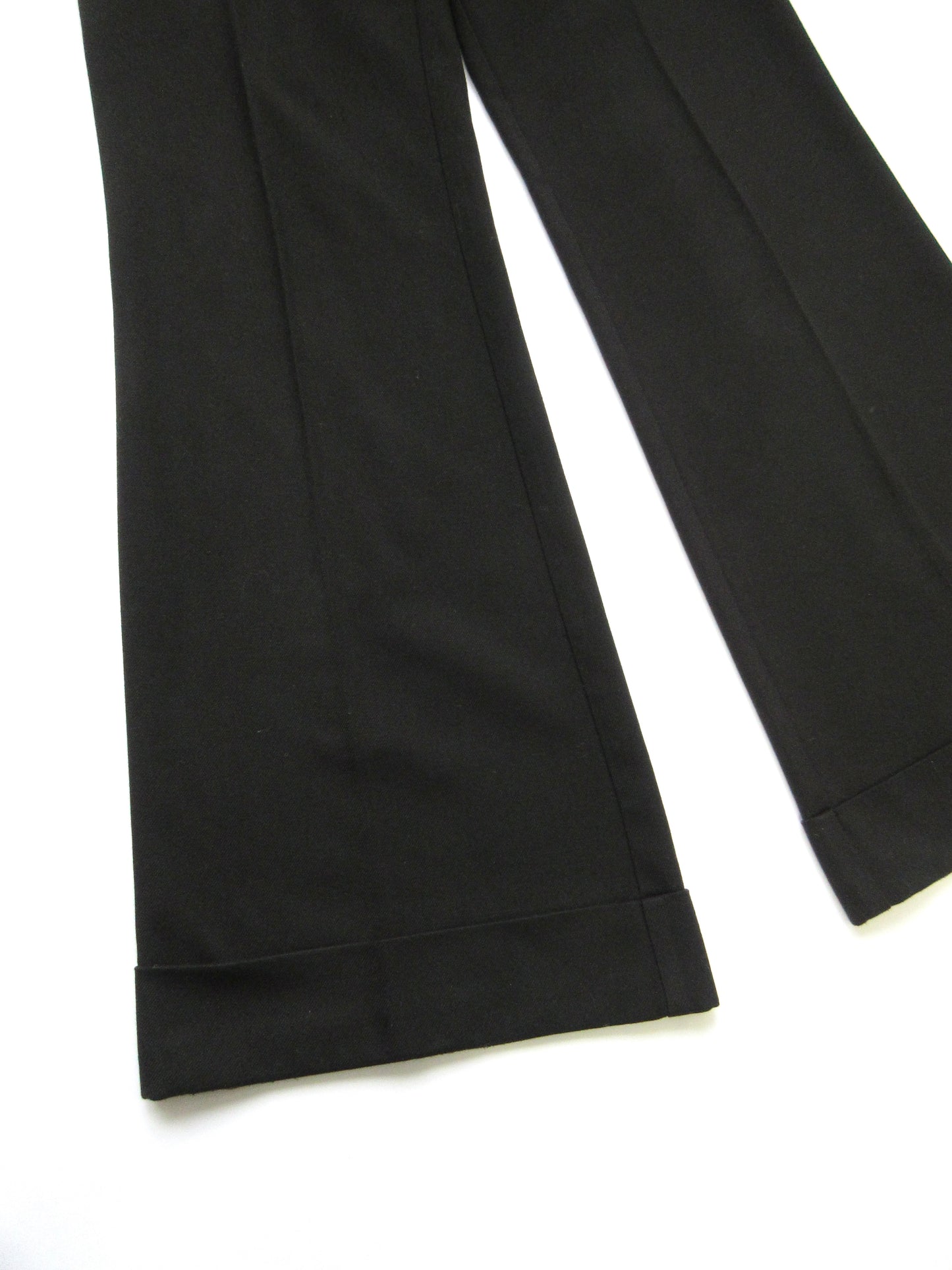 waist design black slacks