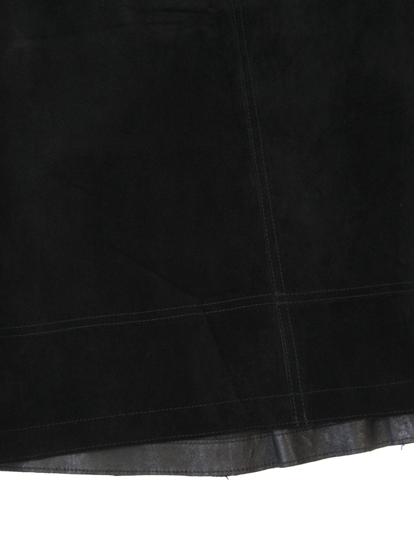 suede stitch midi skirt