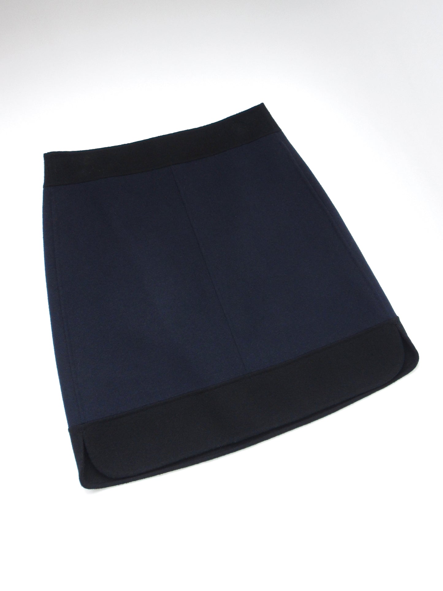 Max Mara navy wool skirt