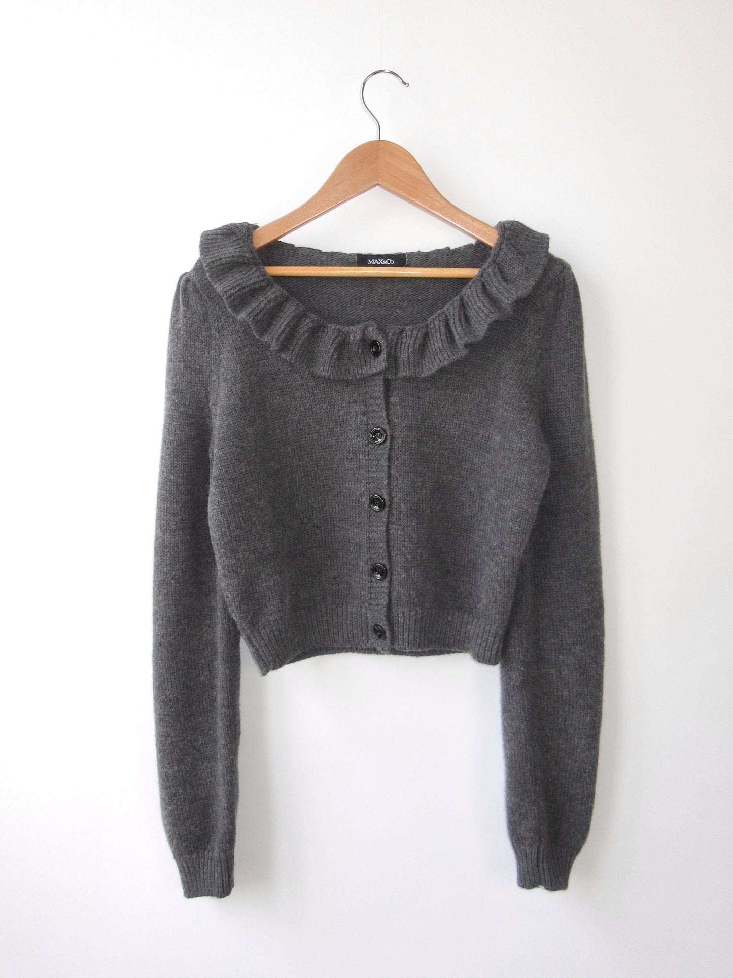 【used】MAX&Co. ruffle cardigan