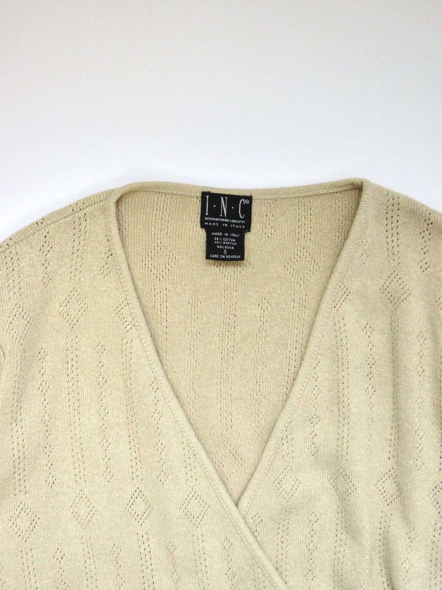 【used】cotton crochet cachecoeur cardigan