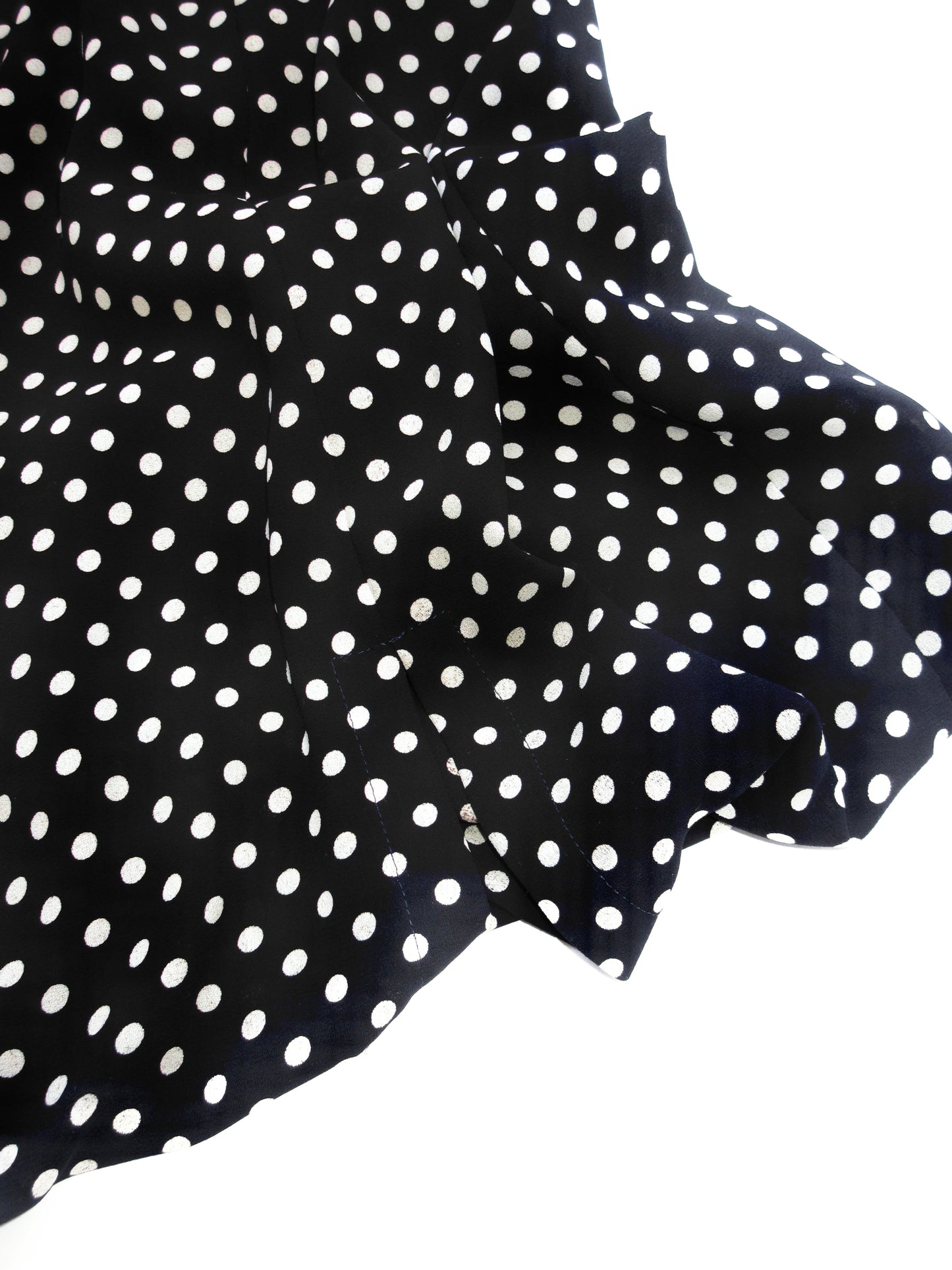 tricot comme des garcons polka dots skirt