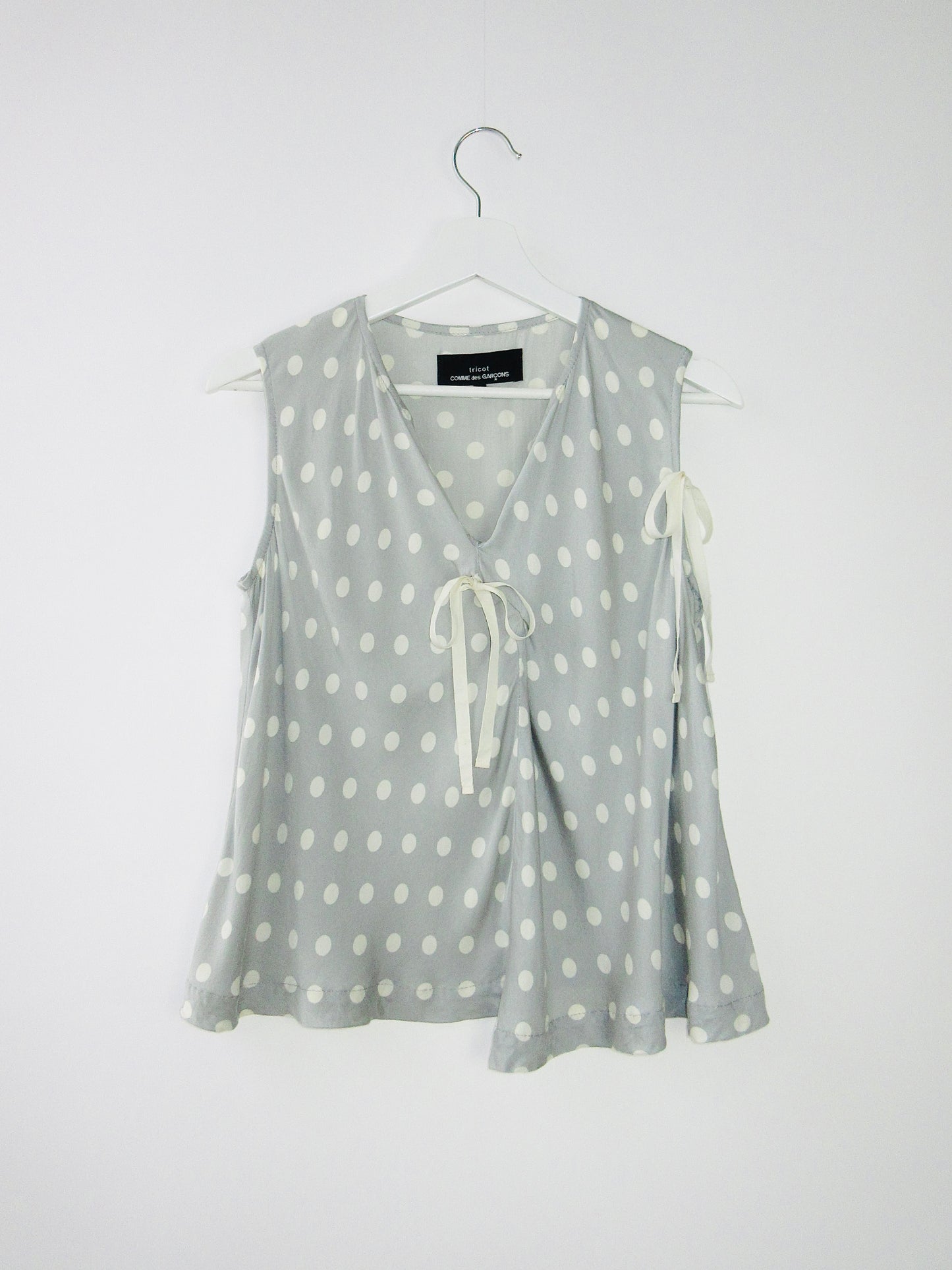 tricot comme des garcons ribbon top