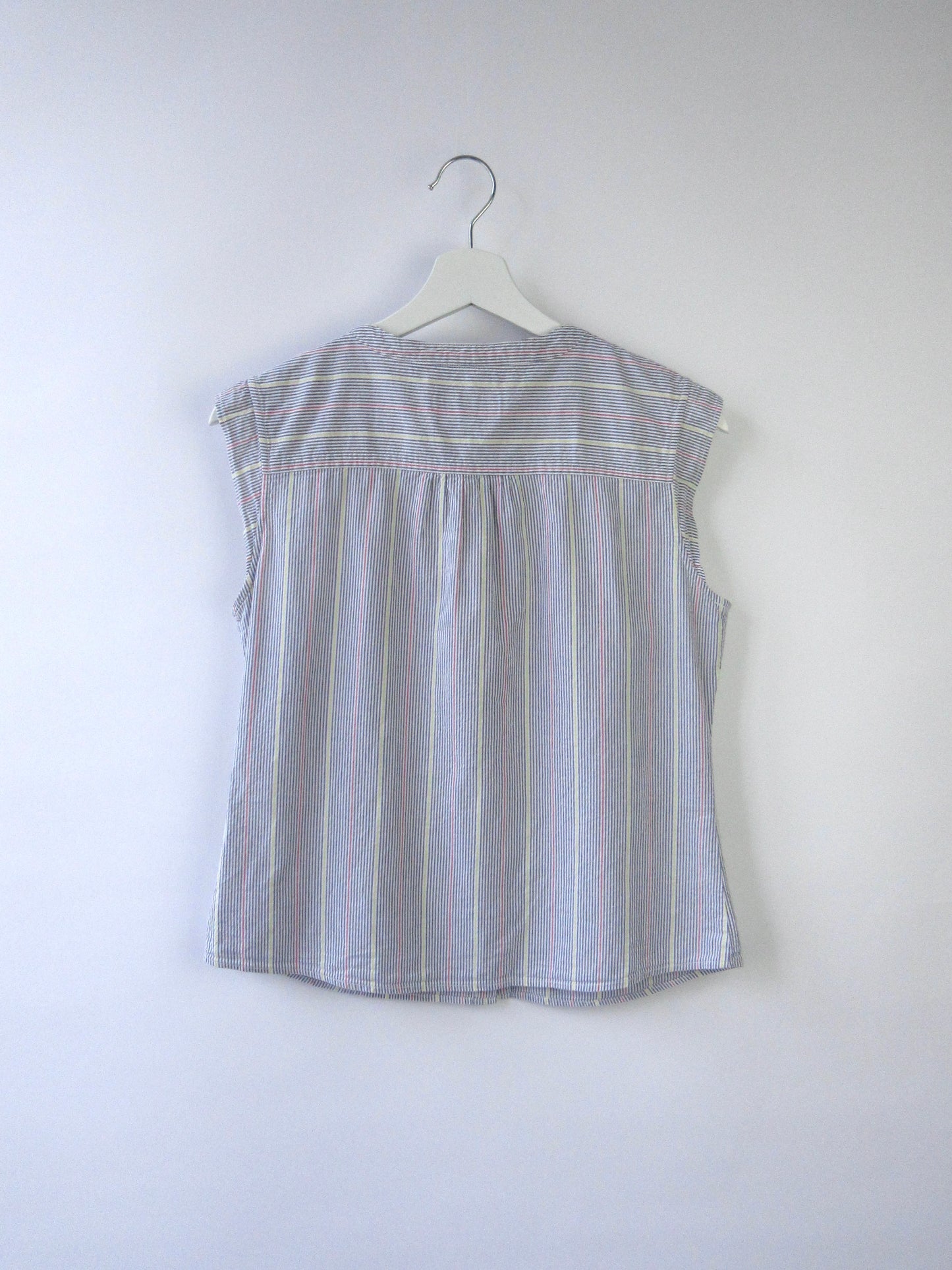 【used】stripe sleeveless blouse