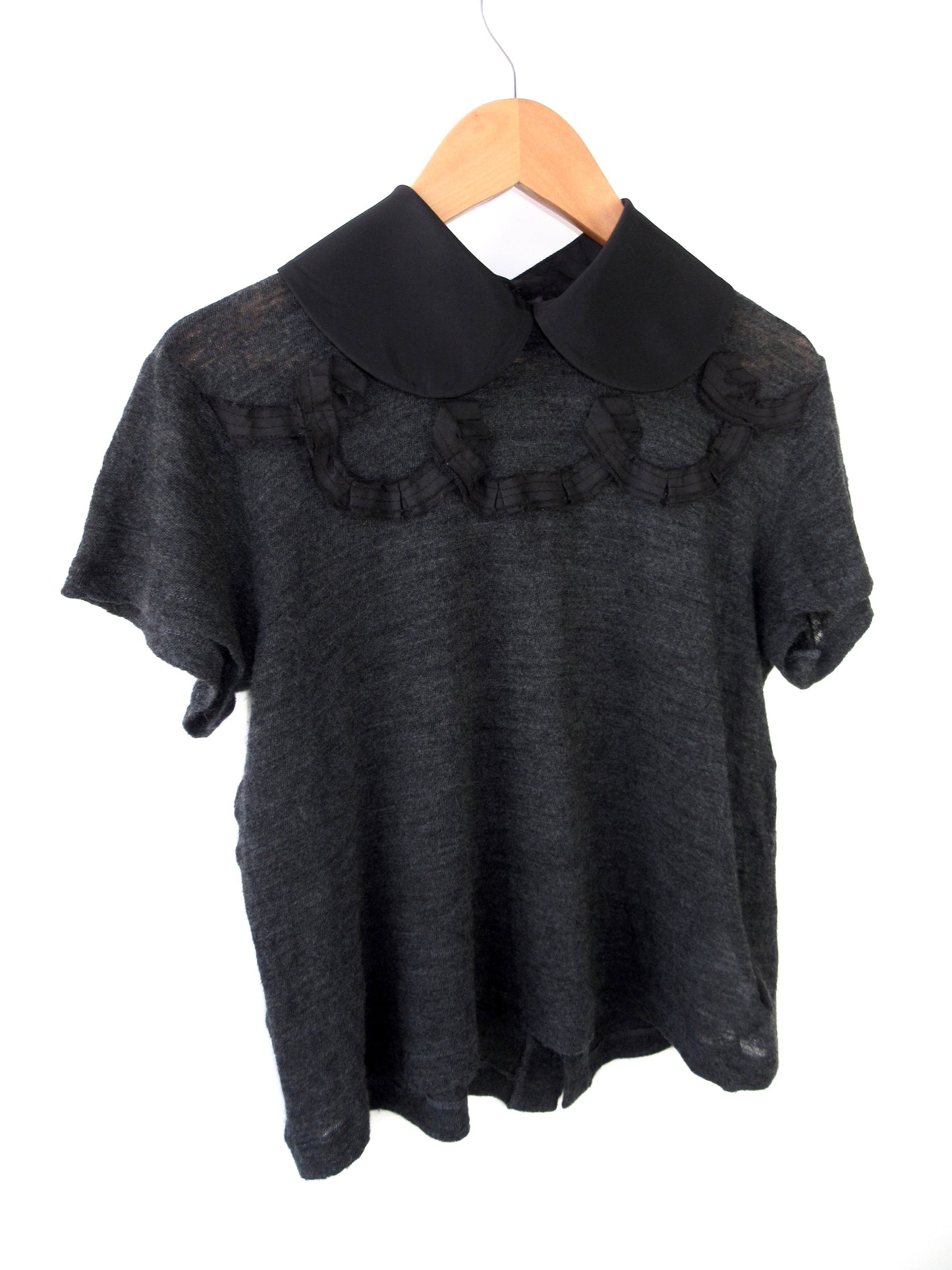 tricot comme des garcons short sleeve knit top