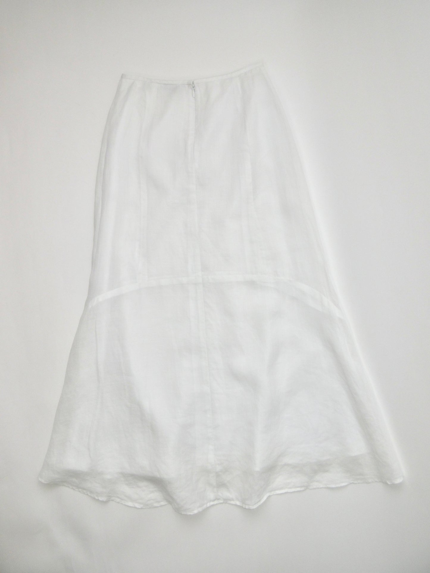 Theory linen flare skirt