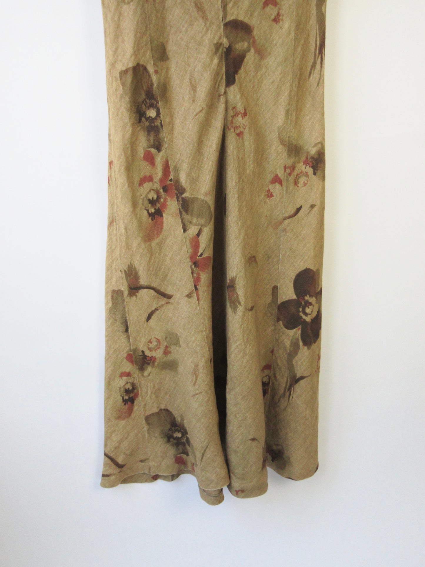 【used】flower linen dress